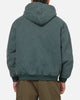 Carre Sherpa Lined Hoodie Forest Green