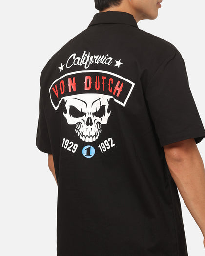 Von Dutch California Button Up Shirt Black