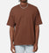 Saint Morta Emboss Boxy T-Shirt Dark Brown