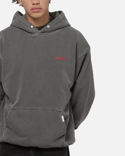 Represent Owners Club Hoodie Washed Black