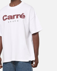 Carre Applique T-Shirt Solid White