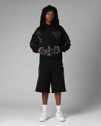 Loiter Opaque Rhinestone Premium Hoodie Black