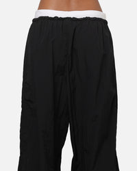 Nike Women's Sportswear Loose High-Waisted Parachute Pants Black/Black/White