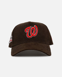 New Era Washington Nationals 'Walnut Cord' 9FORTY A-Frame Corduroy Snapback Walnut