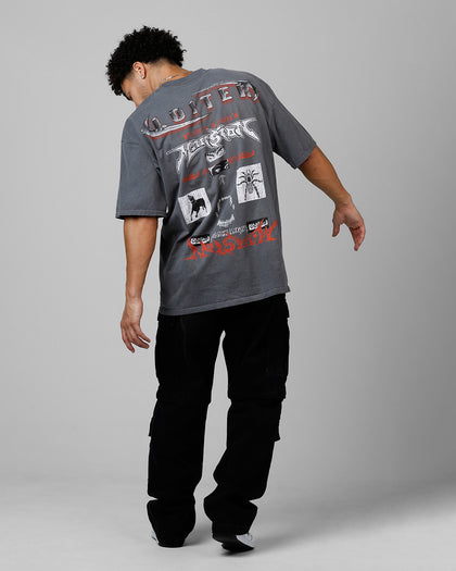 Loiter Dog House Vintage T-Shirt Charcoal