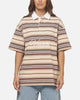 Vouseti Post Game Polo Shirt Latte Multi Stripe