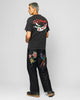 Ed Hardy Born To Lose T-Shirt Black Acidwash