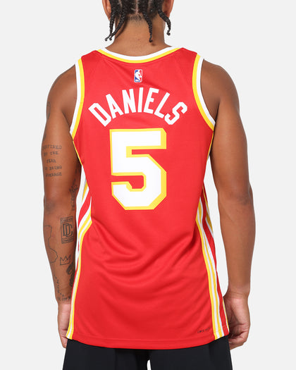Nike Dyson Daniels Atlanta Hawks #5 Icon Edition Nike Dri-FIT NBA Swingman Jersey University Red