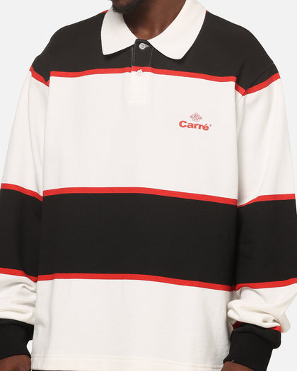 Carre Baseline Rugby Shirt Black Stripe