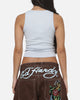Ed Hardy Women's Signature Rhinestone Tank Blue