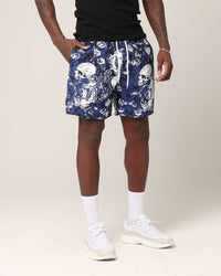 Saint Morta Undying Beach Shorts Navy/White