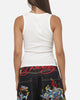 Ed Hardy Women's Frayed Tank White