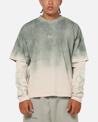 Saint Morta Divine Regiment Long Sleeve T-Shirt Green/Off White