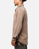 XXIII Acid Wash Button Up Over Shirt Washed Brown