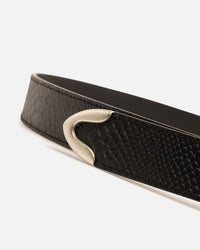 Saint Morta Logo Belt Black