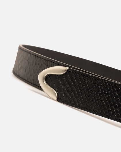 Saint Morta Logo Belt Black