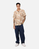 XXIII Resort Knit Button Up Shirt Tan/Cream