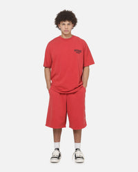Saint Morta Scripted Baggy Shorts Vintage Washed Red