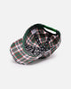 Von Dutch Distressed Plaid Dad Snapback Green