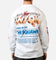73Studio X Stranger Things The Squawk Long Sleeve T-Shirt White