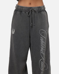 Mitchell & Ness Las Vegas Raiders Star Script Relaxed Track Pants Washed Black