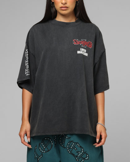 Loiter Hardcore Premium T-Shirt Washed Black