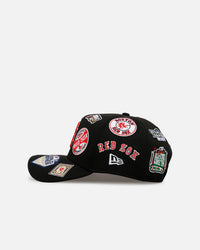 New Era Boston Red Sox 'All Over Embroidery' 9FORTY A-Frame Snapback Black