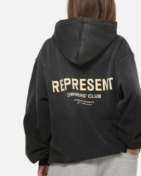 Represent Owners Club Hoodie Aged Black