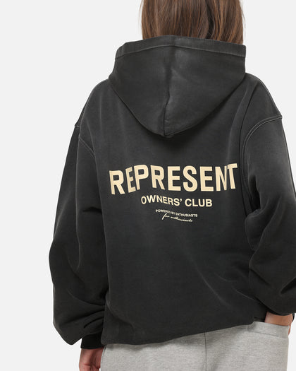 Represent Owners Club Hoodie Aged Black