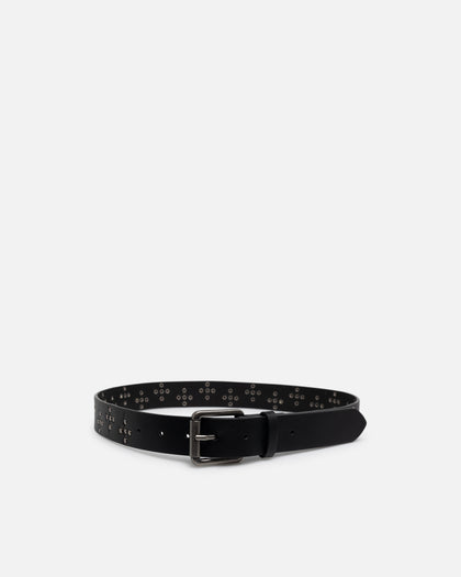Saint Morta Dagger Leather Belt Black