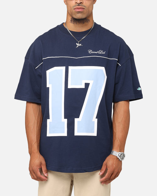 Carre Hitta Grid Iron T-Shirt Navy/Light Blue