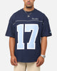 Carre Hitta Grid Iron T-Shirt Navy/Light Blue