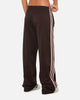 Adidas Women's Firebird Loose Track Pants Brown/Pink