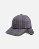 Kangol Plaid Earflaps Baseball Cap Grey