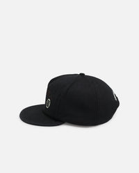 S Double Canvas Cap Black