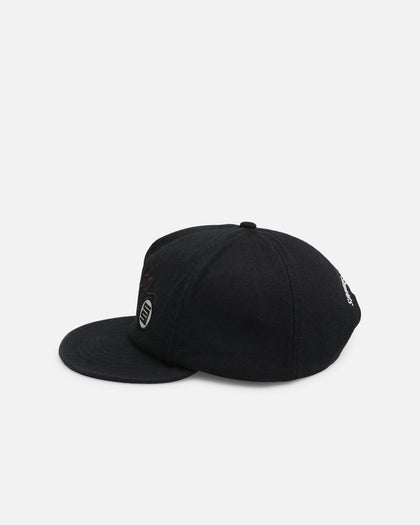 S Double Canvas Cap Black