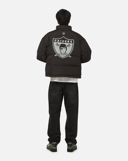 Mitchell & Ness Las Vegas Raiders Reversible Puffer Jacket Black