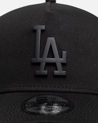 New Era Los Angeles Dodgers "Black Metal Badge" 9Forty A-Frame Snapback Black