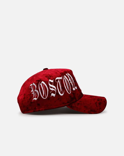 New Era Boston Red Sox 'Crushed Velvet Dreams' 9FORTY A-Frame Snapback Maroon