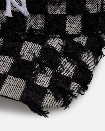 New Era New York Yankees 'Frayed Checkerboard' 9FORTY A-Frame Snapback Black/Grey