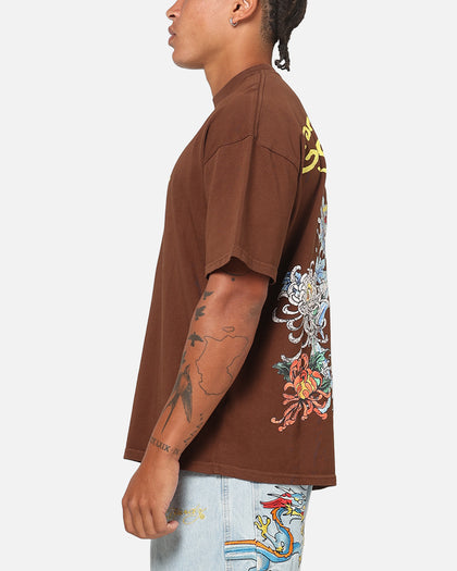 Ed Hardy Koi T-Shirt Brown
