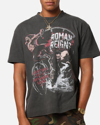 Culture Kings X WWE Roman Reigns Wrestlemania XLI Heavy T-Shirt Black Wash