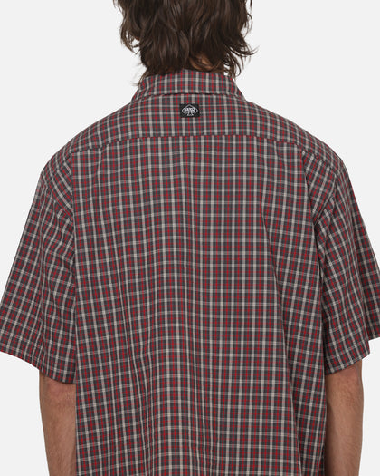 Worship Catharsis Box Crop Shirt Red Check