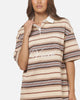 Vouseti Post Game Polo Shirt Latte Multi Stripe