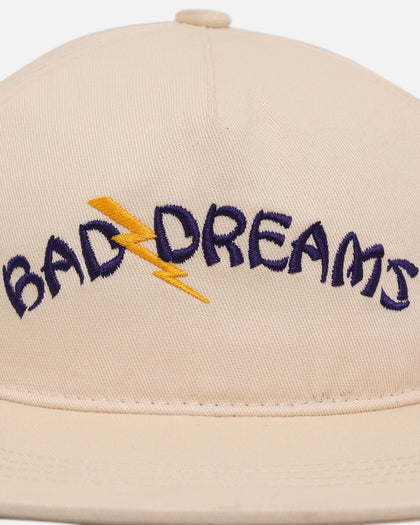 Felt Bad Dreams Garage 6 Panel Snapback Hat Natural
