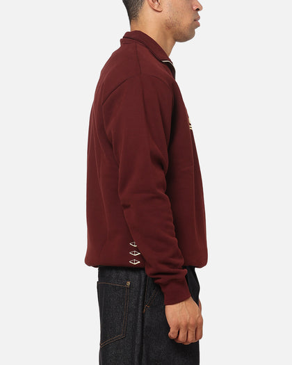 Vouseti Golf Wave Quarter Zip Crewneck Dark Plum