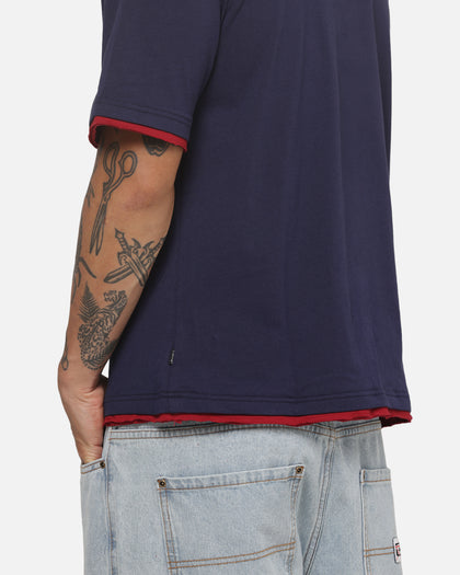 Carre Phys Ed 2 Tone T-Shirt Dark Navy
