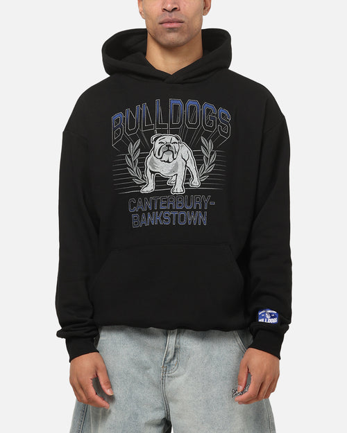 Bleacher Athletic Canterbury-Bankstown Bulldogs NRL Adult Club Wreath Hoodie Black