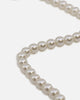 Ed Hardy Scroll Logo Carrie Pearl Necklace Gold