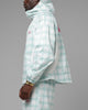 Loiter Ultra Hybrid Windbreaker Jacket Green Plaid